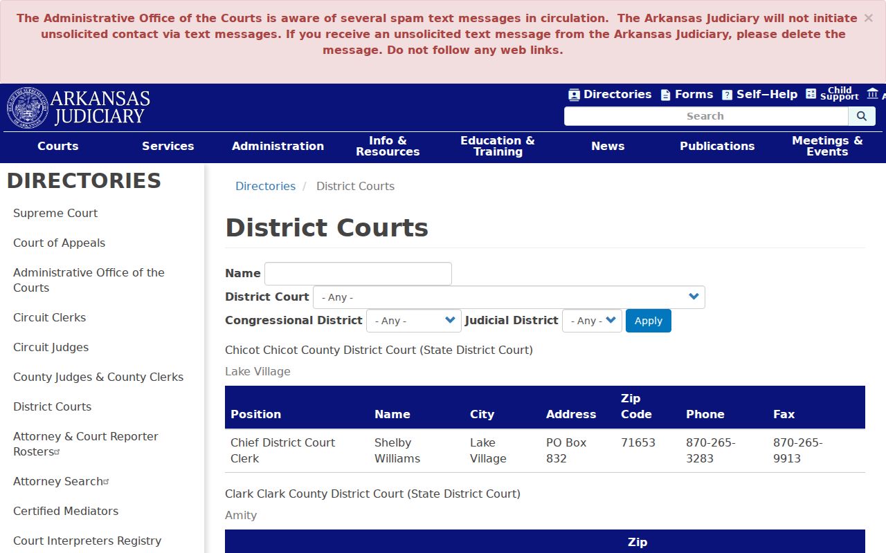 Cleveland County warrant search District Court directory