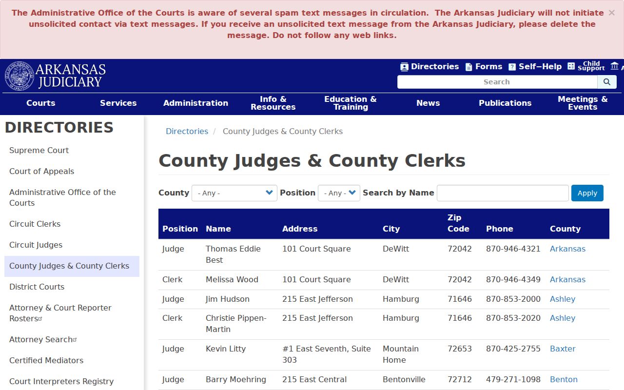 Cleveland County active warrants county office directory