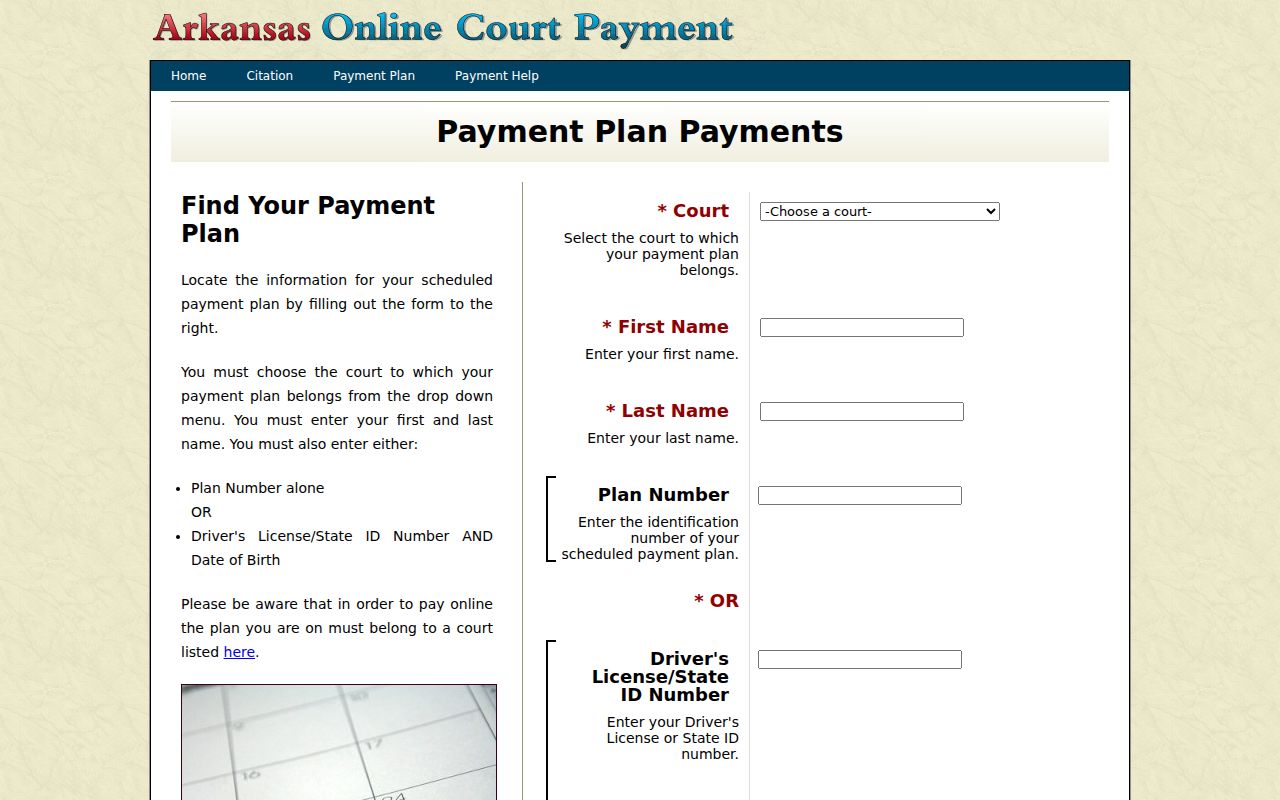 Cleveland County traffic warrant payment plan lookup