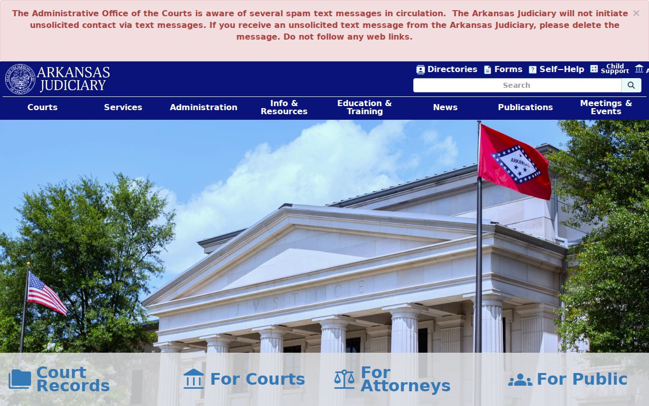 Arkansas Judiciary for Cleveland County warrant records