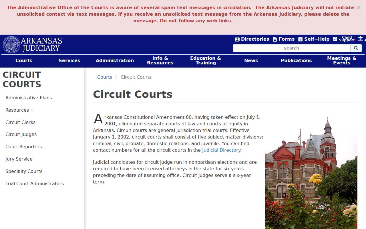 Cleveland County warrant records circuit court role